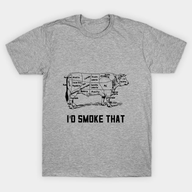 Barbecue Smoking Foodie Beef Lovers T-Shirt by grillingmontana